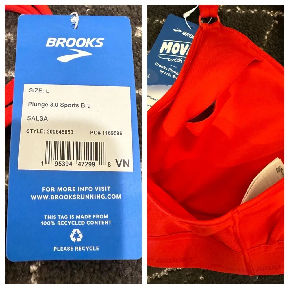 NWT! Brooks Plunge 3.0 Medium Impact Sports Bra